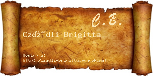 Czédli Brigitta névjegykártya