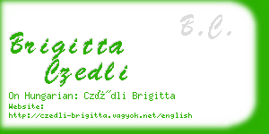 brigitta czedli business card